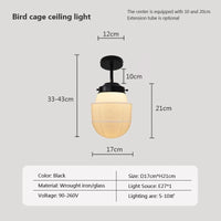 Suspension en verre LED Vintage | Marco Lucetti PL023G026 F Noir / Blanc froid