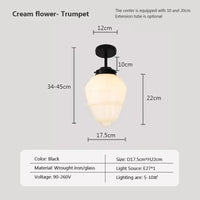 Suspension en verre LED Vintage | Marco Lucetti PL023G026 H Noir / Blanc froid