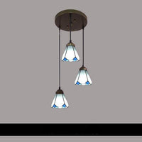 Suspension en verre méditerranéen de design modernisé. | Marco Lucetti H