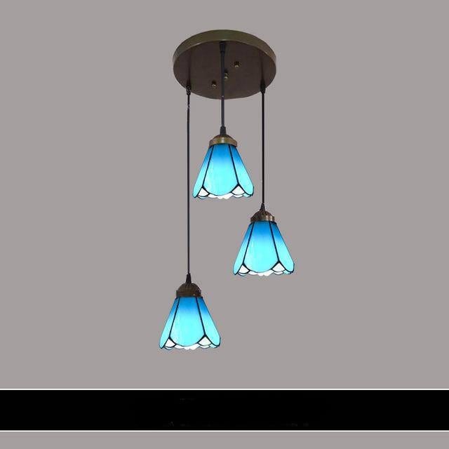 Suspension en verre méditerranéen de design modernisé. | Marco Lucetti O