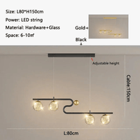 Suspension en verre moderne en forme de boule décorative | Marco Lucetti