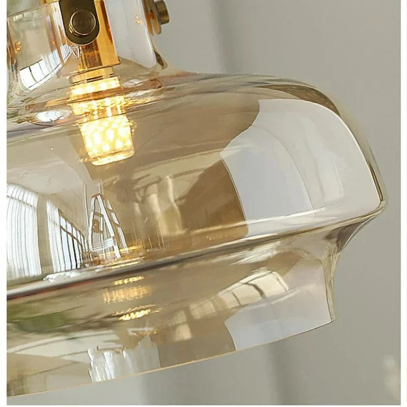 Suspension en verre nordique avec leds - Décoration contemporaine | Marco Lucetti