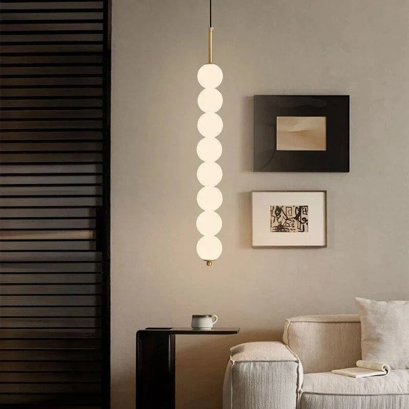 Suspension en verre nordique LED cuivre - Collection Lumina | Marco Lucetti