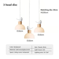 Suspension en verre nordique minimaliste - Élégance épurée