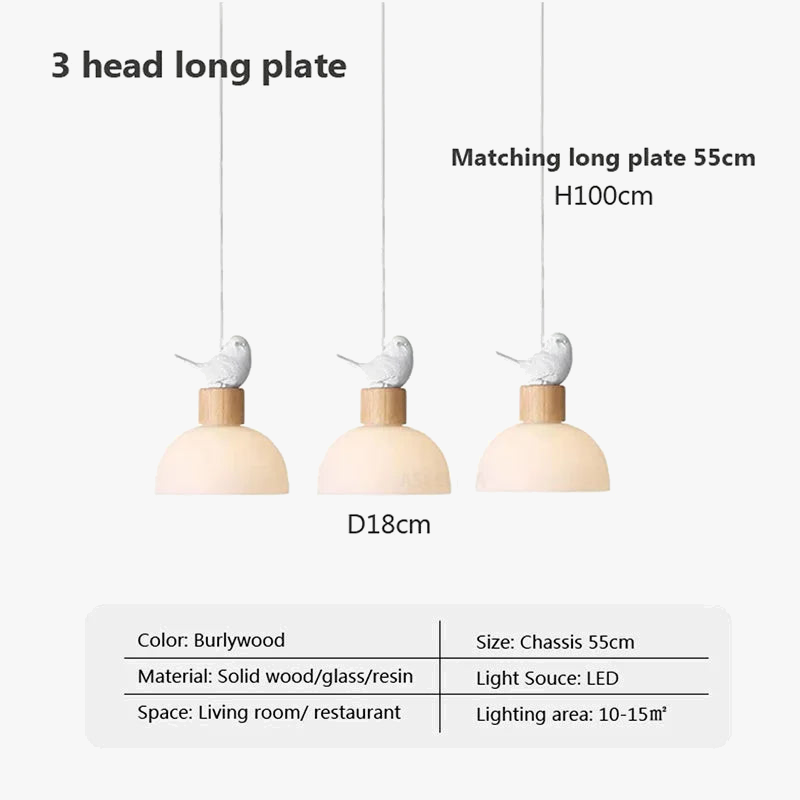 Suspension en verre nordique minimaliste - Élégance épurée