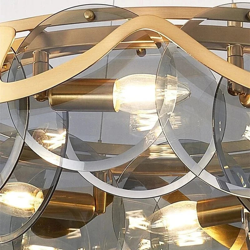 Suspension en verre nordique post-moderne de luxe 2023 | Marco Lucetti