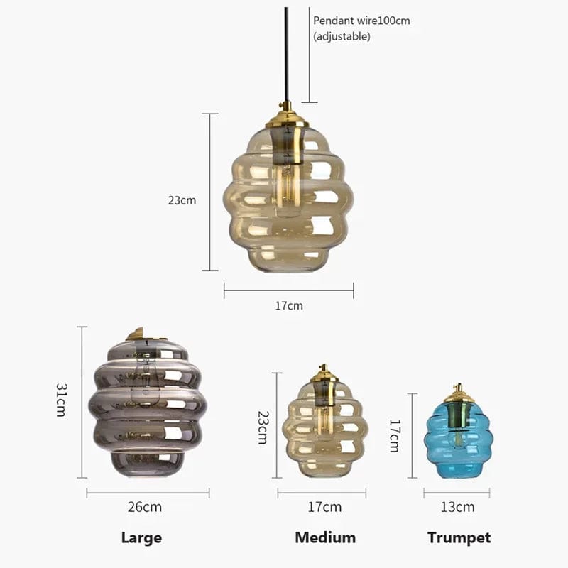 Suspension en verre nordique pour une salle à manger contemporaine | Marco Lucetti