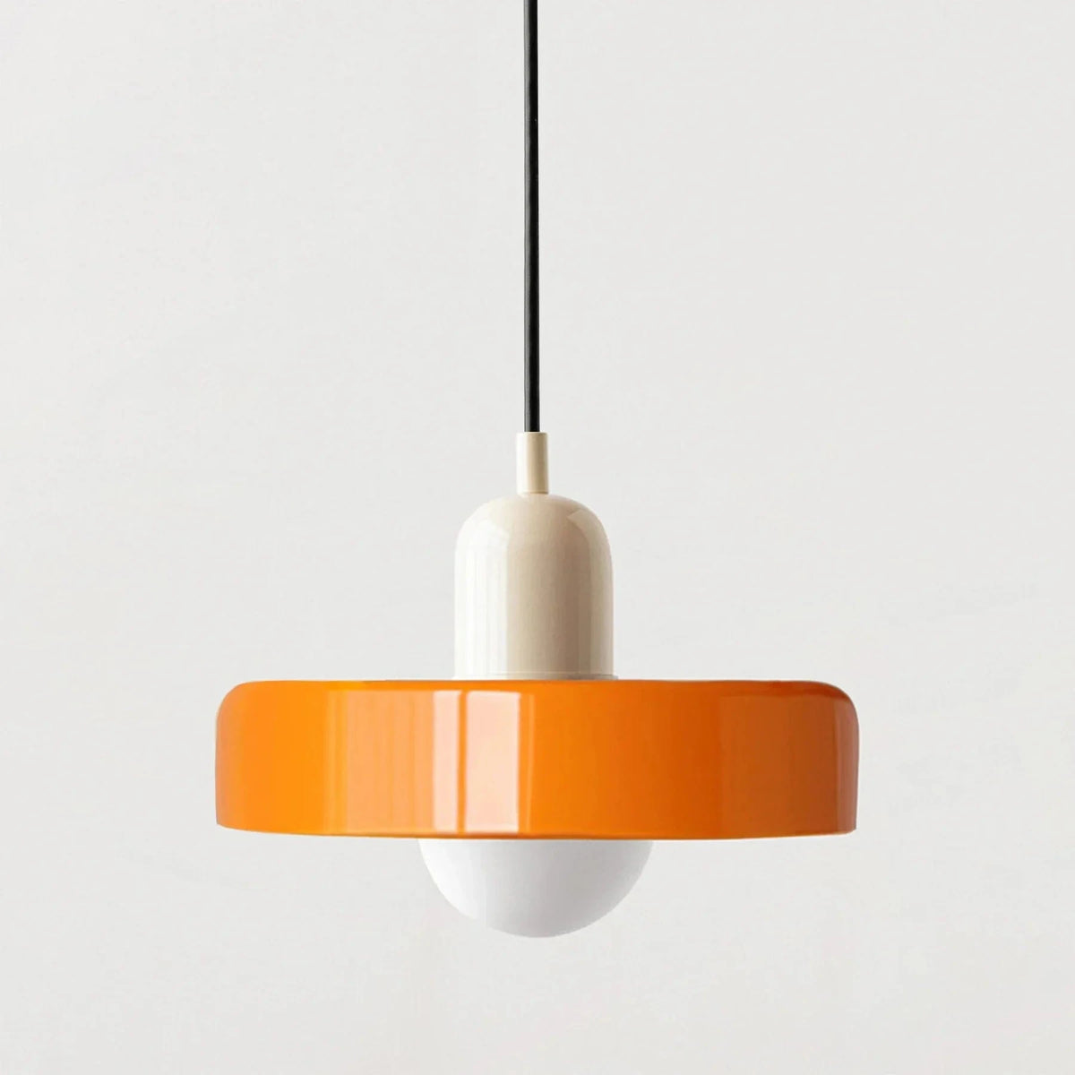 Suspension en verre nordique sucrée | Marco Lucetti Beige Orange-25cm / Pas d&#39;ampoule