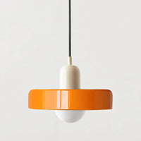 Suspension en verre nordique sucrée | Marco Lucetti Beige Orange-25cm / Pas d&#39;ampoule