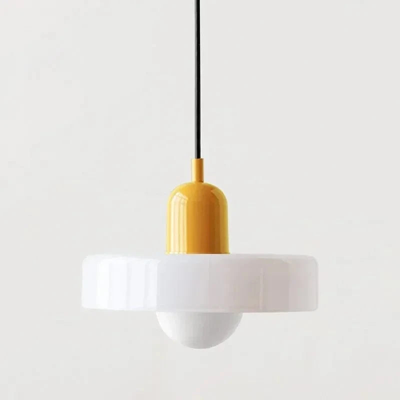 Suspension en verre nordique sucrée | Marco Lucetti Orange Blanc-25cm / Pas d&#39;ampoule