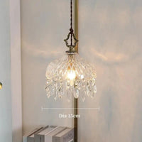 Suspension en verre rétro français d'intérieur à LED de chez YEBMLP | Marco Lucetti Diamètre 15 cm