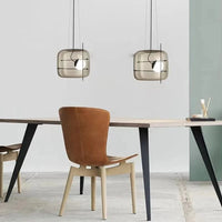 Suspension en verre tête unique boule fumée - Style Design | Marco Lucetti