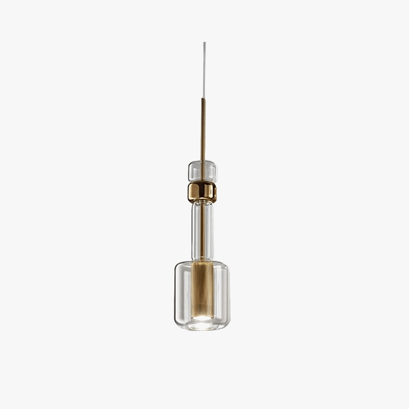 Suspension en verre transparent au design contemporain | Marco Lucetti