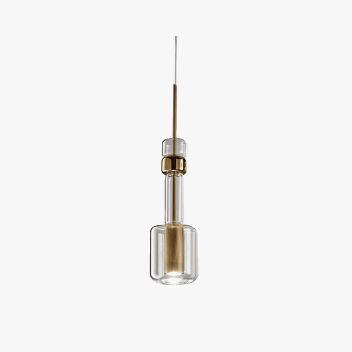 Suspension en verre transparent au design contemporain | Marco Lucetti