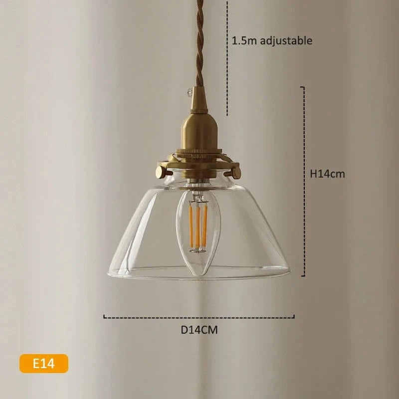 Suspension en verre vert foncé - Éclairage rétro en laiton | Marco Lucetti A