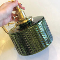 Suspension en verre vert japonais design | Marco Lucetti