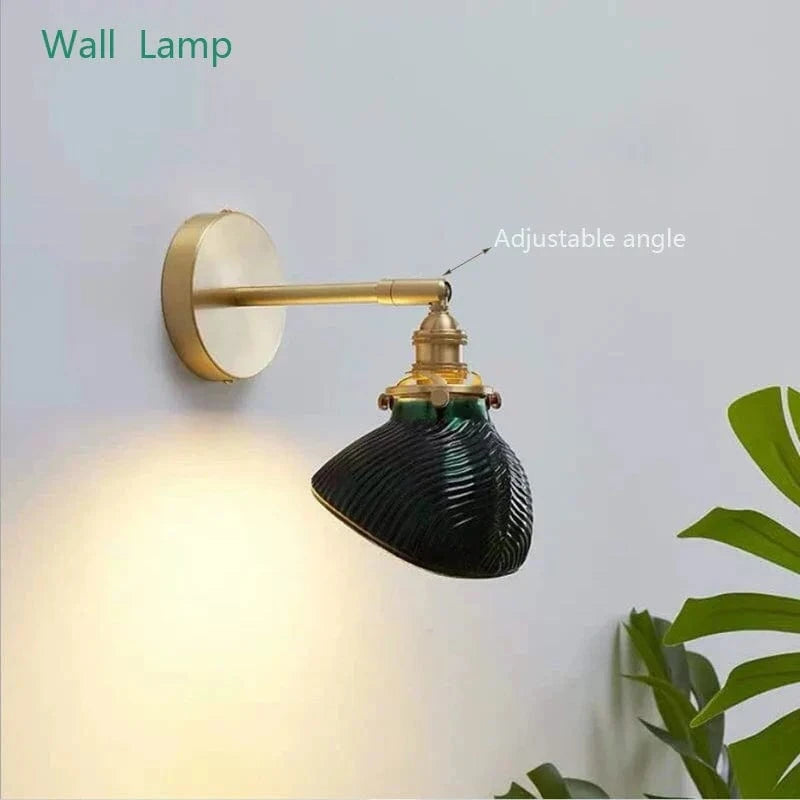 Suspension en verre vert japonais design | Marco Lucetti