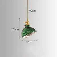 Suspension en verre vert japonais design | Marco Lucetti A - Suspension / Ampoule non incluse