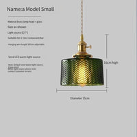 Suspension en verre vert nordique | Marco Lucetti Un vert 15cm / 4W (Max100W)