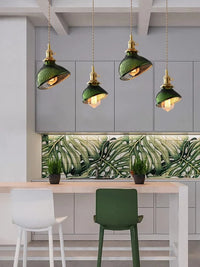 Suspension en verre vert scandinave - Design Nordique | Marco Lucetti