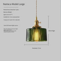 Suspension en verre vert scandinave - Design Nordique | Marco Lucetti A 17cm vert / 4W (Max100W)