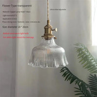 Suspension en verre vert scandinave - Design Nordique | Marco Lucetti Fleur Transparente / 4W (Max100W)