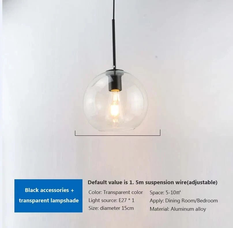 Suspension en verre vintage | Marco Lucetti A1 / 10CM / Blanc froid