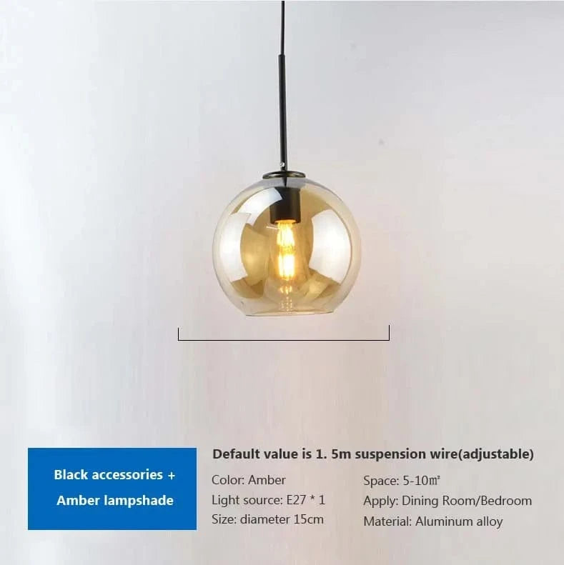 Suspension en verre vintage | Marco Lucetti B2 / 10CM / Blanc froid