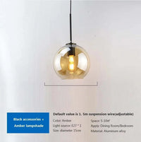 Suspension en verre vintage | Marco Lucetti B2 / 10CM / Blanc froid