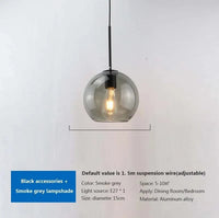 Suspension en verre vintage | Marco Lucetti C3 / 10CM / Blanc froid