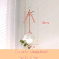 Suspension Enfant Princesse Rose | Marco Lucetti Céramique Grand Format / 3 Température de couleur