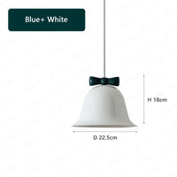 Suspension Enfants : Lampe Suspendue Nœud Papillon Colorée pour Salon ou Table de Bar | Marco Lucetti Blue Plus White / No bulb