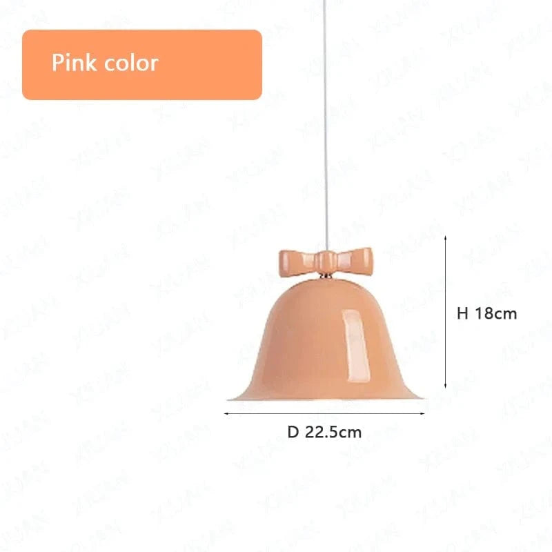 Suspension Enfants : Lampe Suspendue Nœud Papillon Colorée pour Salon ou Table de Bar | Marco Lucetti Rose Plus Rose / Pas d&#39;ampoule