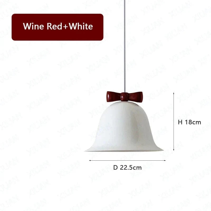 Suspension Enfants : Lampe Suspendue Nœud Papillon Colorée pour Salon ou Table de Bar | Marco Lucetti Vin rouge et blanc / No bulb