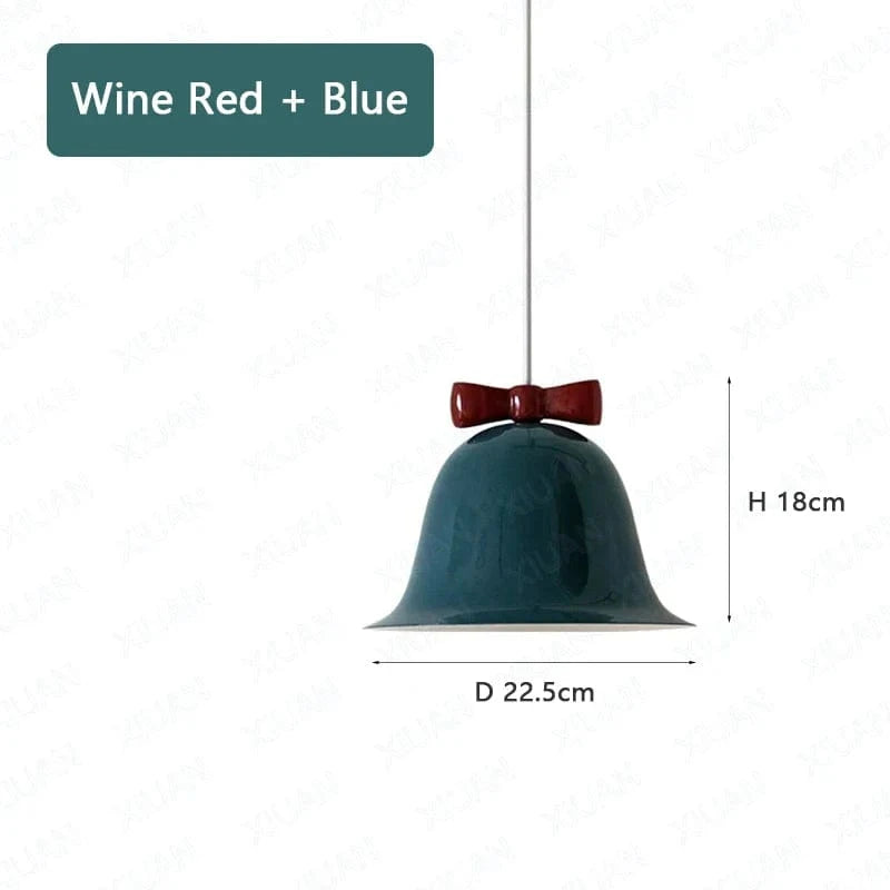 Suspension Enfants : Lampe Suspendue Nœud Papillon Colorée pour Salon ou Table de Bar | Marco Lucetti Wine red Plus Blue / No bulb