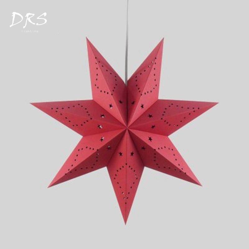 Suspension Étoilée Colorée | Marco Lucetti Rouge - 45cm