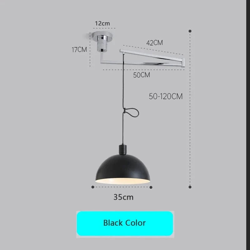 Suspension extensibles nordiques LED - Édition Limitée | Marco Lucetti Couleur noire / Lumière chaude