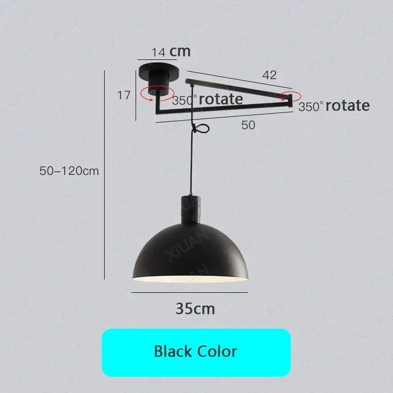 Suspension extensibles nordiques LED - Édition Limitée | Marco Lucetti Tout noir / Lumière chaude