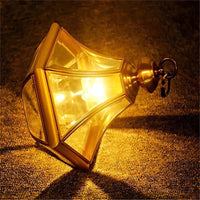 Suspension extérieure Style américain Rustique en cuivre plein Étanche pour Villa Porche Solarium/Couloir/Balcon Pavillon Pavillon Lampe en Laiton | Marco Lucetti