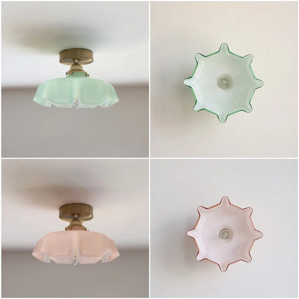 Suspension Fleur Artisanale en Verre Coloré | Marco Lucetti