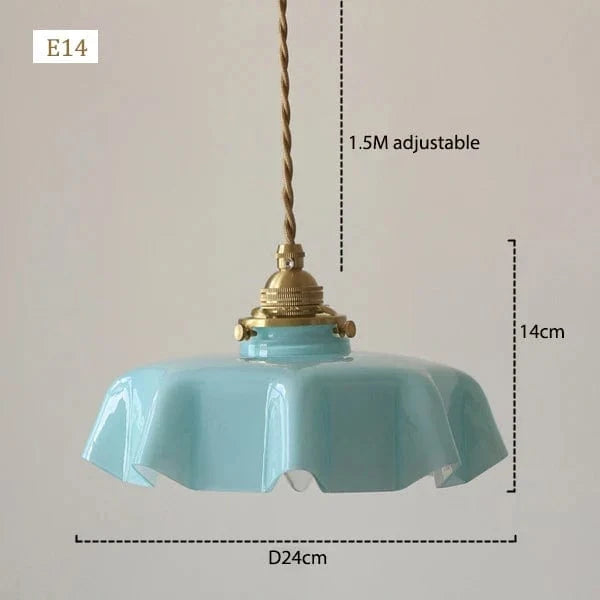 Suspension Fleur Artisanale en Verre Coloré | Marco Lucetti E