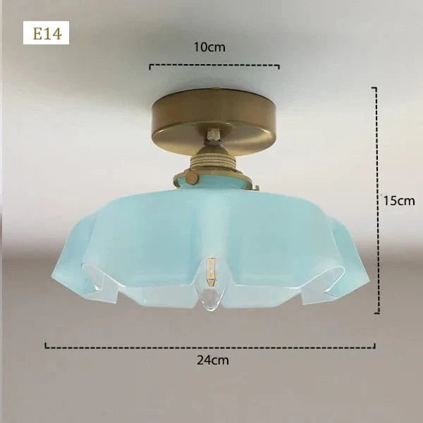 Suspension Fleur Artisanale en Verre Coloré | Marco Lucetti J.