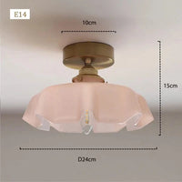 Suspension Fleur Artisanale en Verre Coloré | Marco Lucetti Je