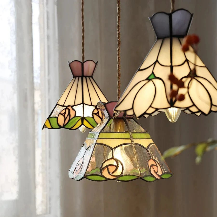 Suspension fleur en verre cuivre nordique moderne LED - iwhd style européen | Marco Lucetti