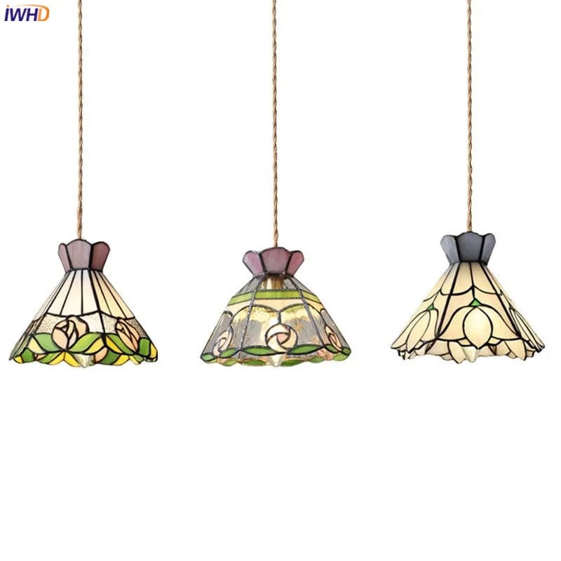 Suspension fleur en verre cuivre nordique moderne LED - iwhd style européen | Marco Lucetti