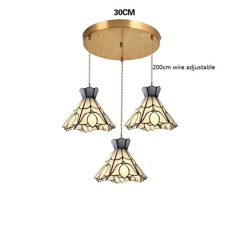 Suspension fleur en verre cuivre nordique moderne LED - iwhd style européen | Marco Lucetti Verre 10 / 4W (MAX100W)