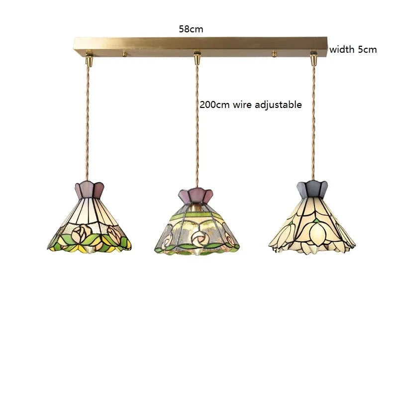 Suspension fleur en verre cuivre nordique moderne LED - iwhd style européen | Marco Lucetti Verre 11 / 4W (MAX100W)