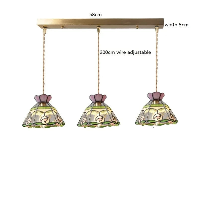 Suspension fleur en verre cuivre nordique moderne LED - iwhd style européen | Marco Lucetti Verre 13 / 4W (MAX100W)