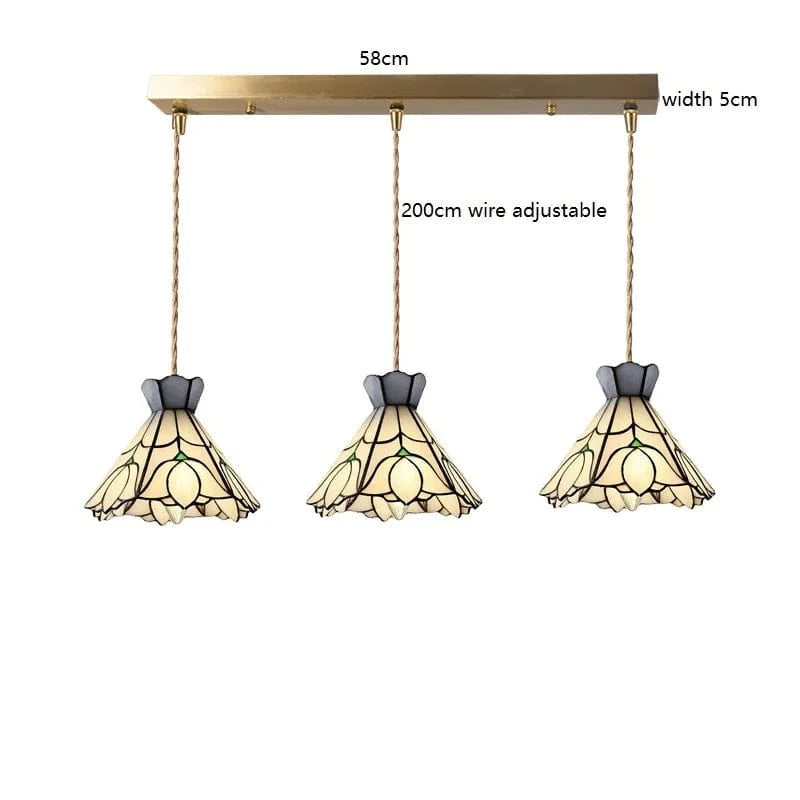 Suspension fleur en verre cuivre nordique moderne LED - iwhd style européen | Marco Lucetti Verre 14 / 4W (MAX100W)