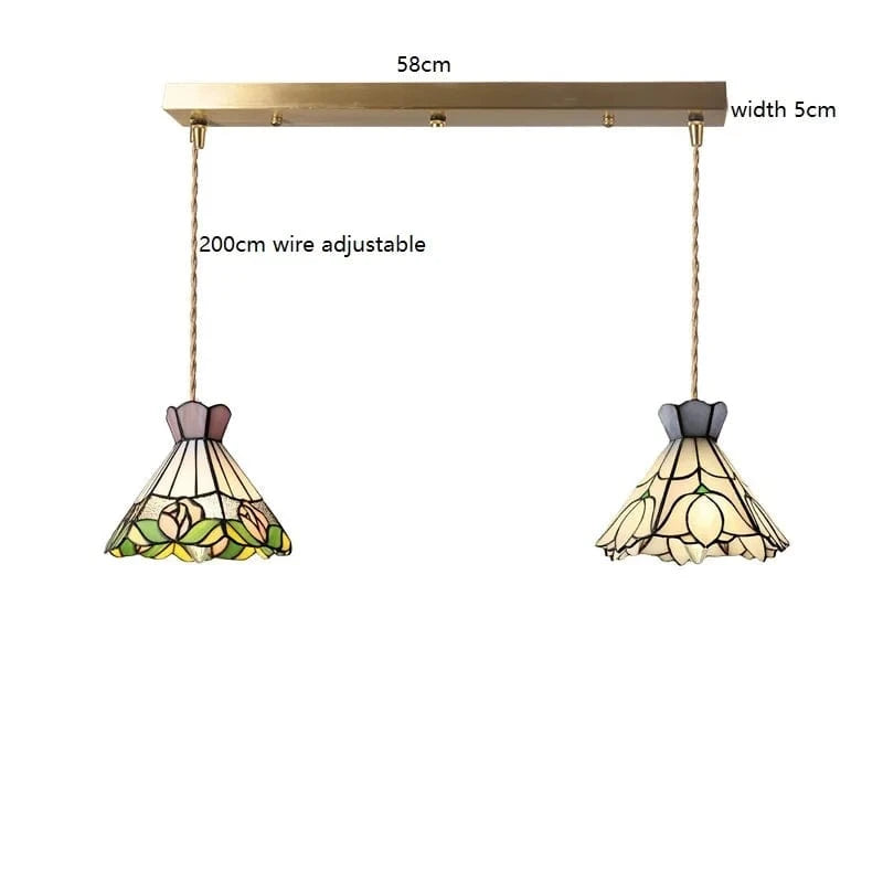 Suspension fleur en verre cuivre nordique moderne LED - iwhd style européen | Marco Lucetti Verre 15 / 4W (MAX100W)